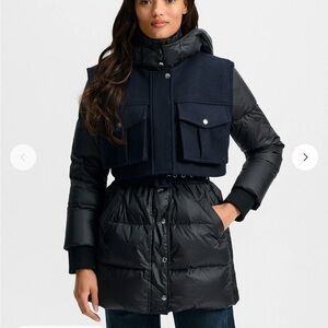 Veronica Beard Jarvis Layered Puffer Coat NWT